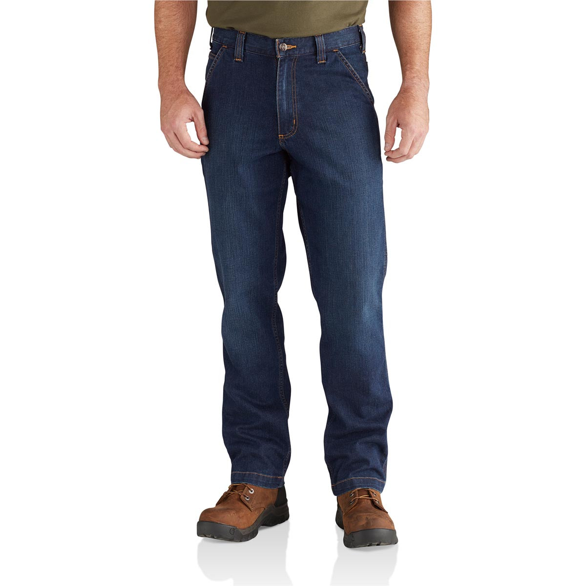Carhartt 102808 Men's Relaxed Straight Rugged Flex Denim Dungaree