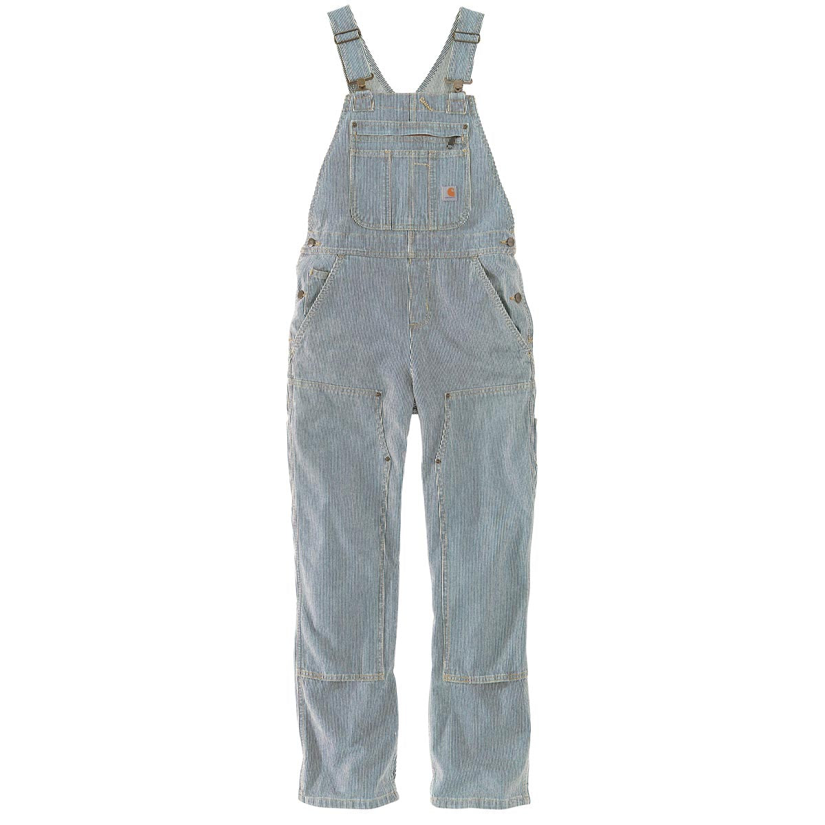 Carhartt 103042 Women's Railroad Stripe Denim Bib Overall