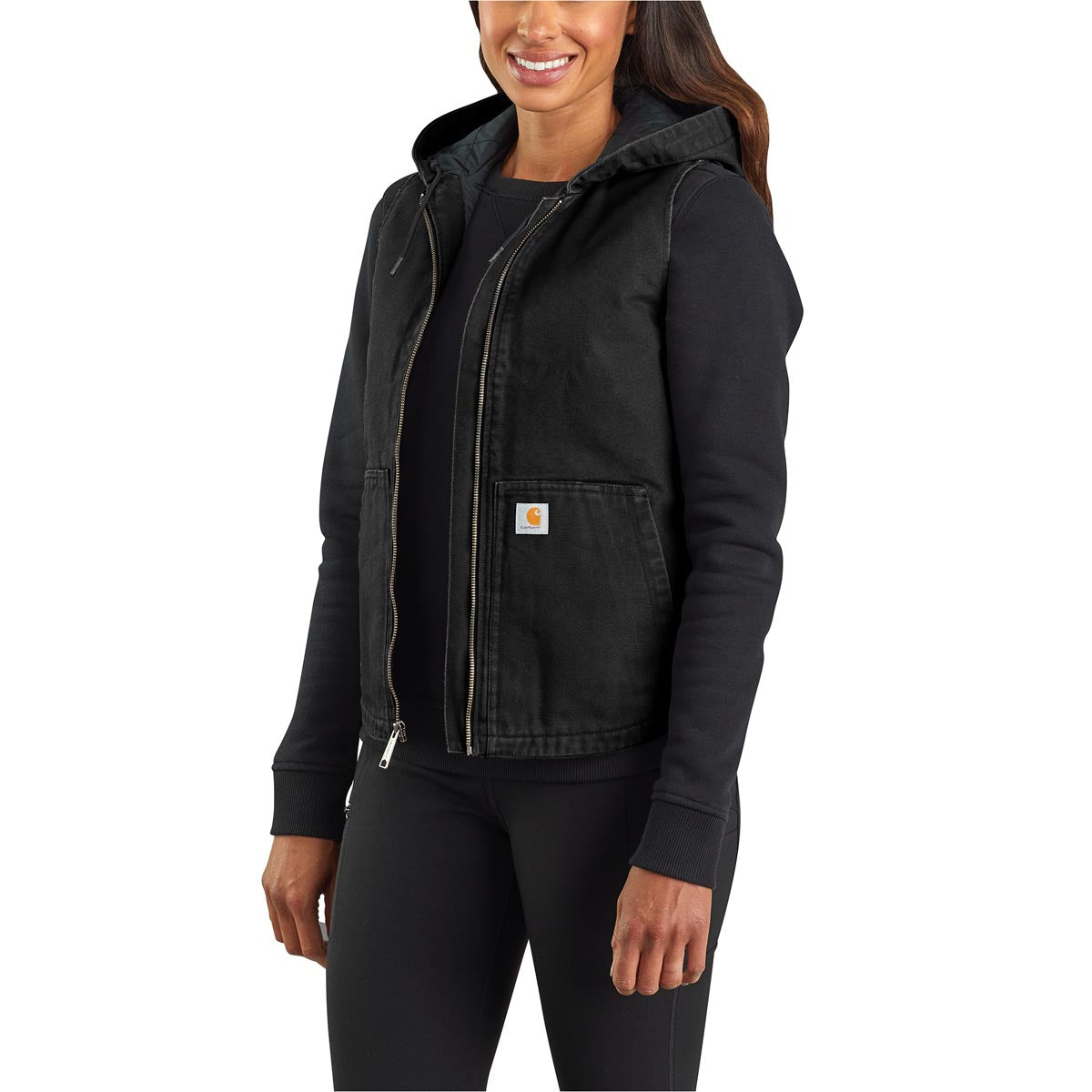 Carhartt Carhartt 104026 Women's Washed Duck Insulated Hooded Vest - $99.99 at Getzs