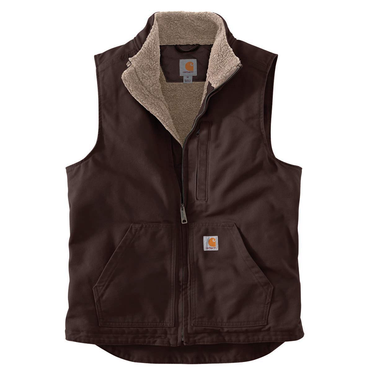 Carhartt 104277 Men's Washed Duck Mock Neck Vest