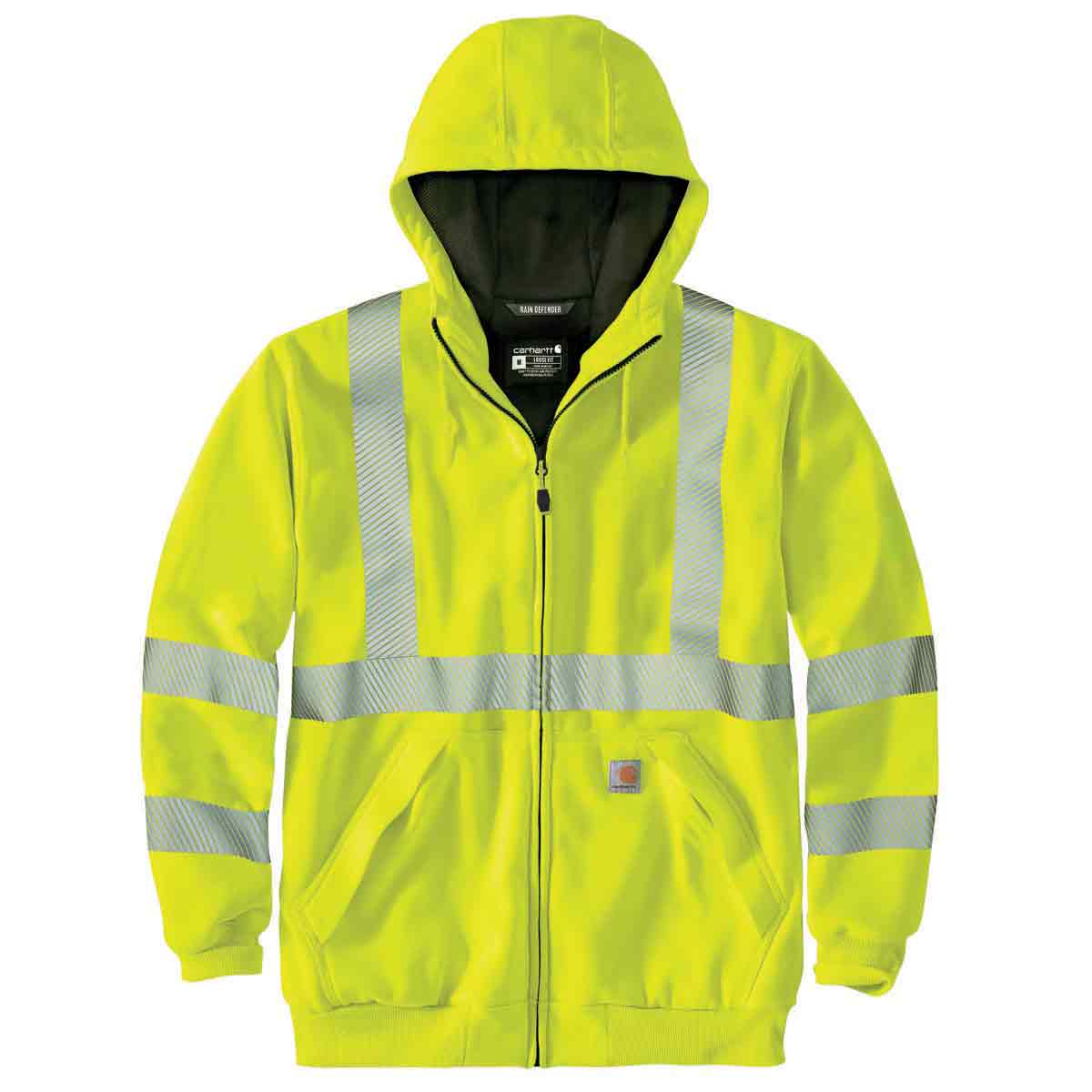 Carhartt 104988 Men's HV Thermal-Lined Full-Zip Class 3 Sweatshirt