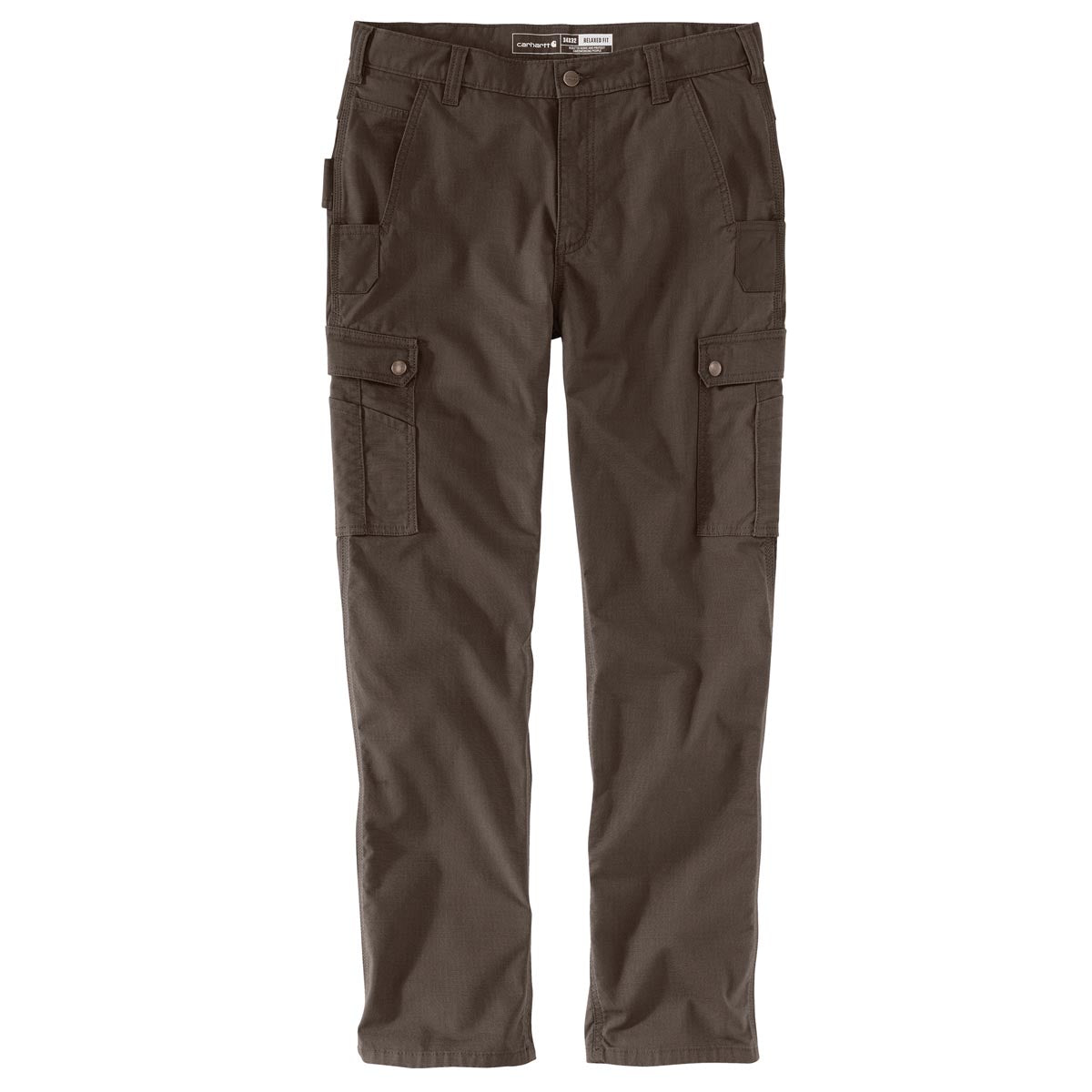 Carhartt Carhartt 105461-DFE Men's Relaxed Straight Ripstop Double-Front Cargo Pant - Dark Coffee - $64.99 at Getzs
