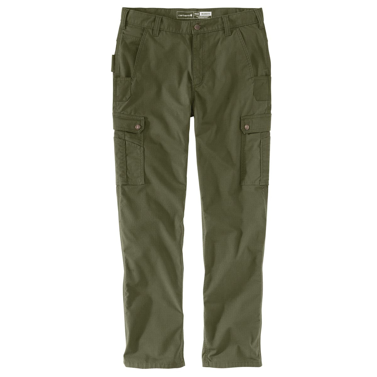 Carhartt Carhartt 105461-G72 Men's Relaxed Straight Ripstop Double-Front Cargo Pant - Basil - $64.99 at Getzs