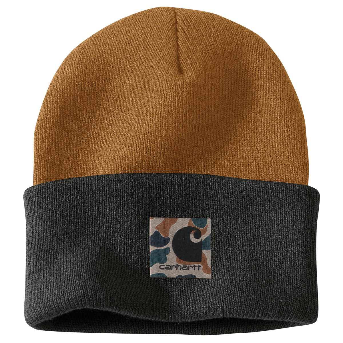 Carhartt Carhartt 105523 Knit Camo Patch Beanie Discontinued Pricing - $24.99 at Getzs