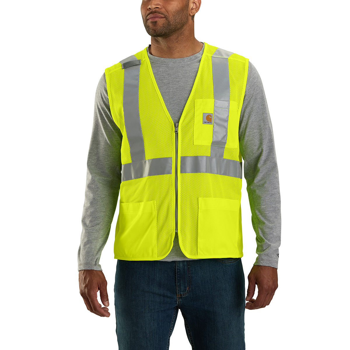 Carhartt 106171 Men's HV Mesh Multi-Pocket Class 2 Vest