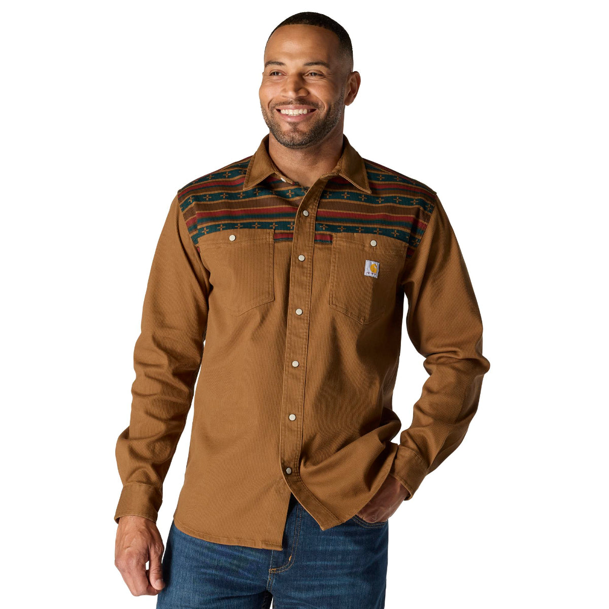 Carhartt Carhartt 107019 Men's Montana Rugged Flex Relaxed Fit Corduroy LS Shirt - $74.99 at Getzs