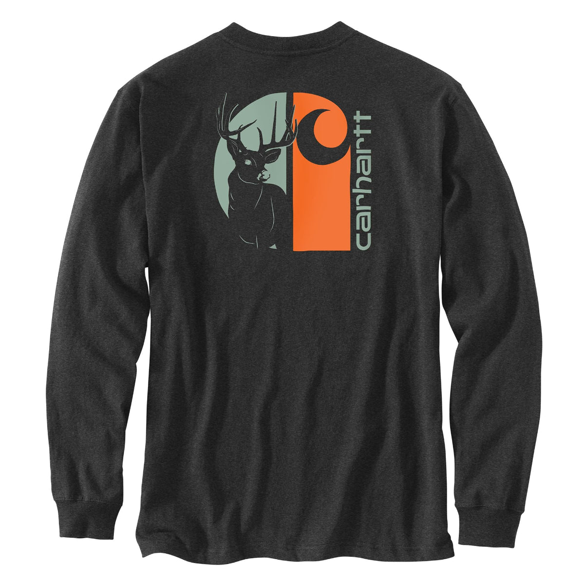 Carhartt Carhartt 107041 Men's Loose Fit HW LS Pocket Deer Graphic T-Shirt - $29.99 at Getzs