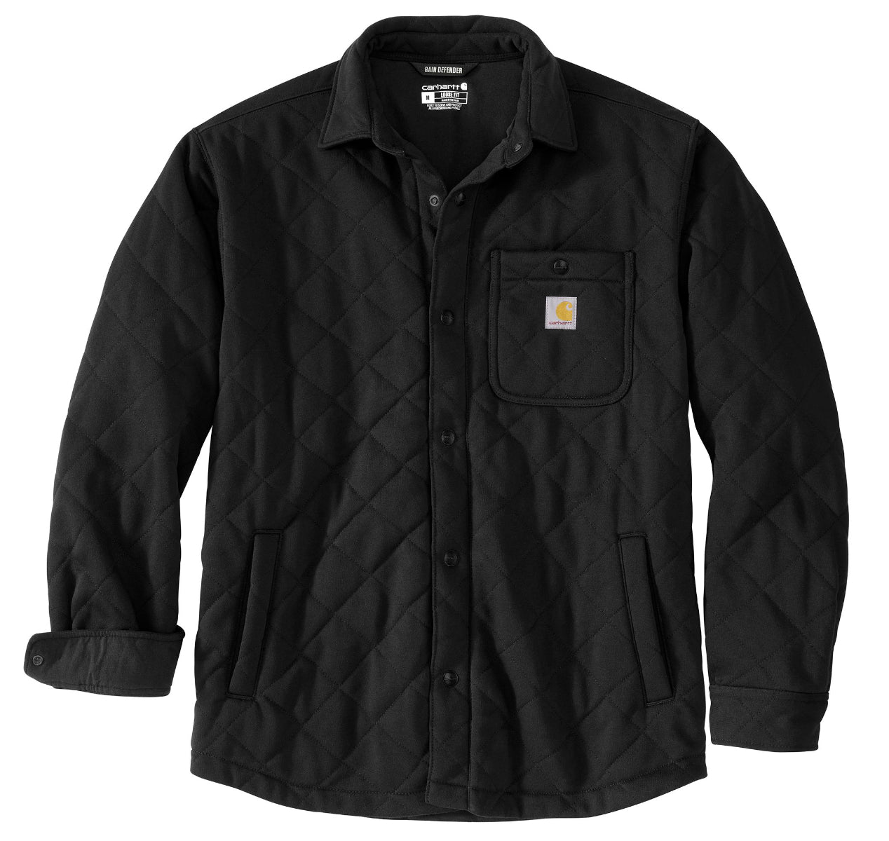 Carhartt Carhartt 107270 Men's Rain Defender Loose Fit HW Quilted Snap Front Shirt Jac - $104.99 at Getzs
