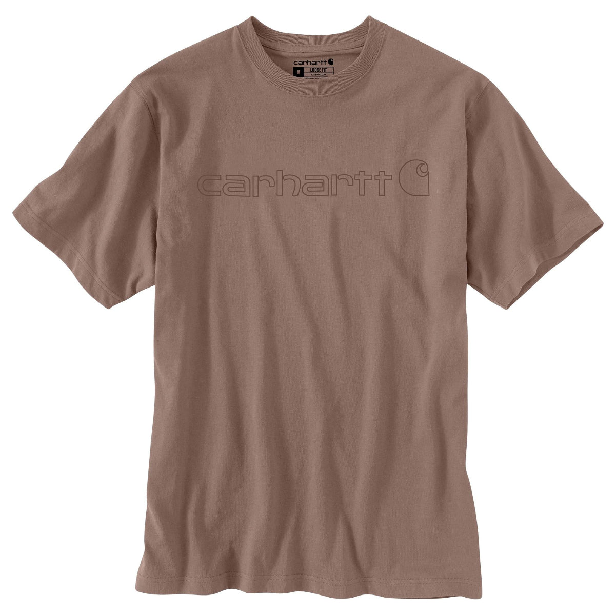 Carhartt Carhartt K195-SNSLF25 Men's Loose Fit Heavyweight SS Logo Graphic T-Shirt - Seasonal Colors - $24.99 at Getzs