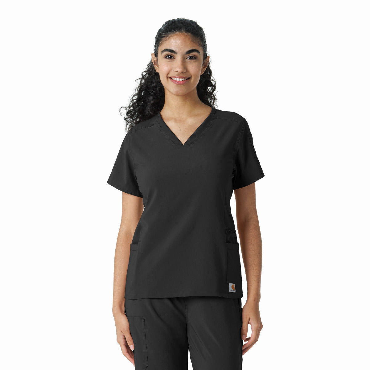 Carhartt Scrubs Carhartt Scrubs C13310 Women's Force Cross-Flex Knit Panel Scrub Top - $34.99 at Getzs