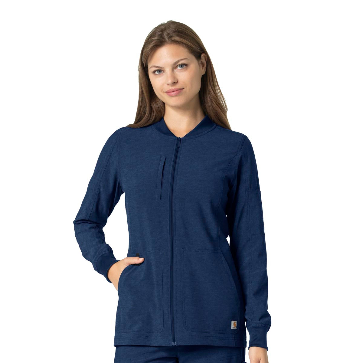 Carhartt Scrubs C82110 Force Cross Flex Modern Fit Front Zip Utility Jacket - Past Season