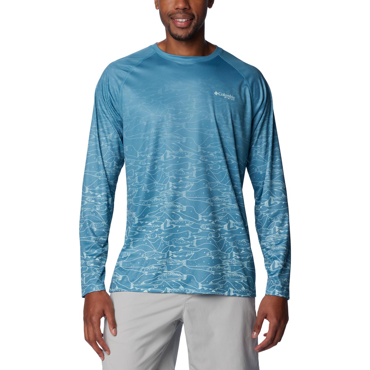 Columbia 2069261 Men's Super Terminal Tackle PFG Fresh Fade Long Sleeve