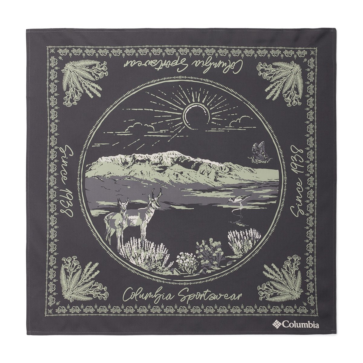 Columbia 2126151 Skien Valley Bandana - Dark Stone