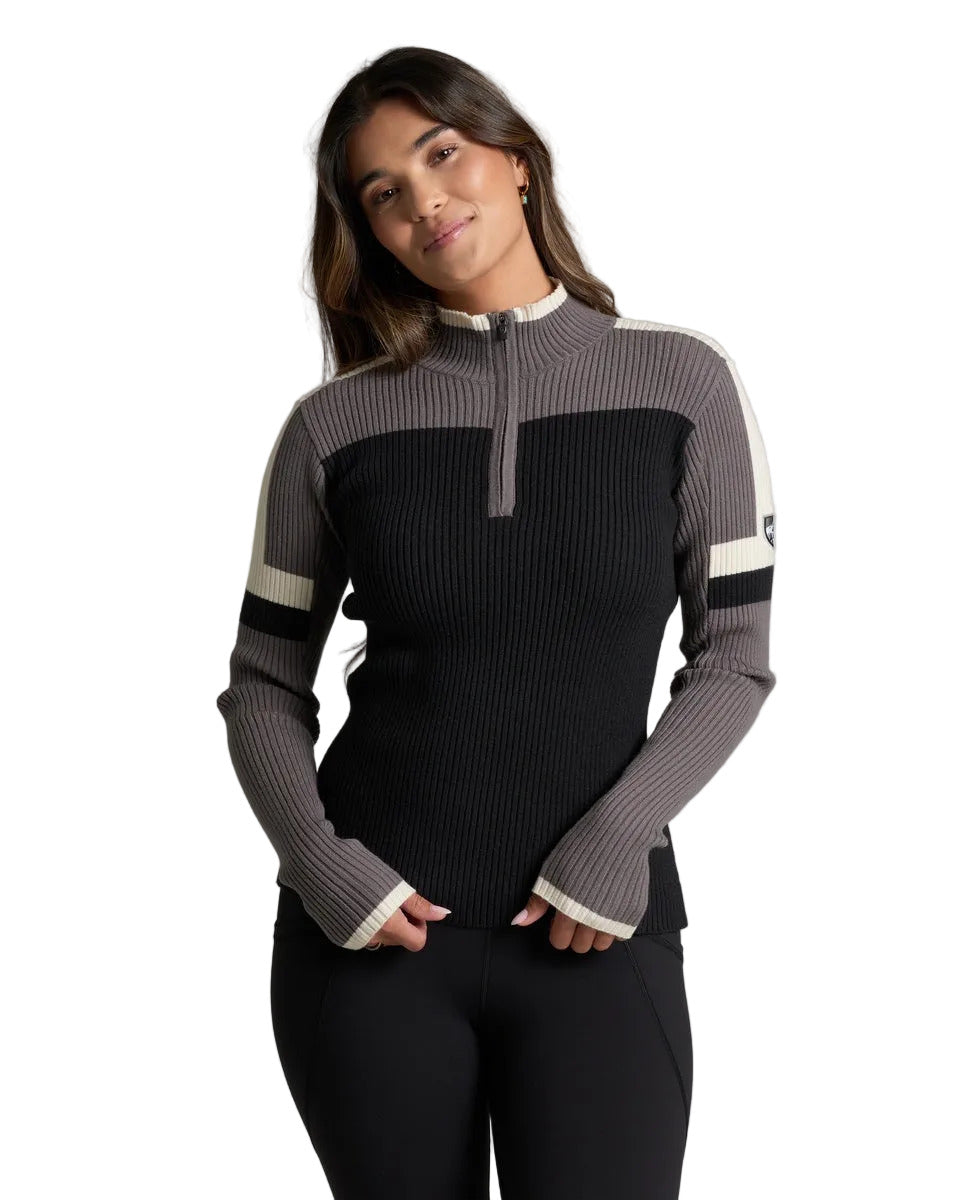 KUHL KUHL 4050 Women's Ribbed Kuhl Team Quarter Zip - $129.00 at Getzs