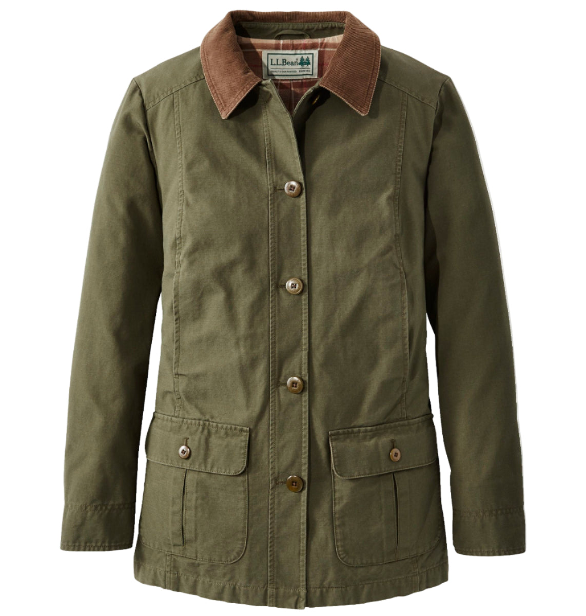 L.L.Bean 267093 Women's Flannel Lined Adirondack Barn Coat