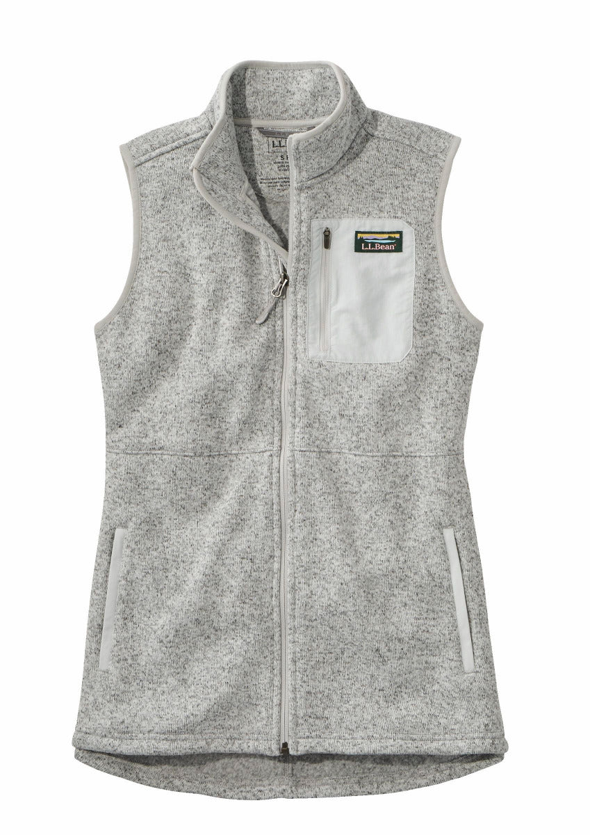 L.L.Bean L.L.Bean 511766 Women's Sweater Fleece Long Vest - $79.95 at Getzs