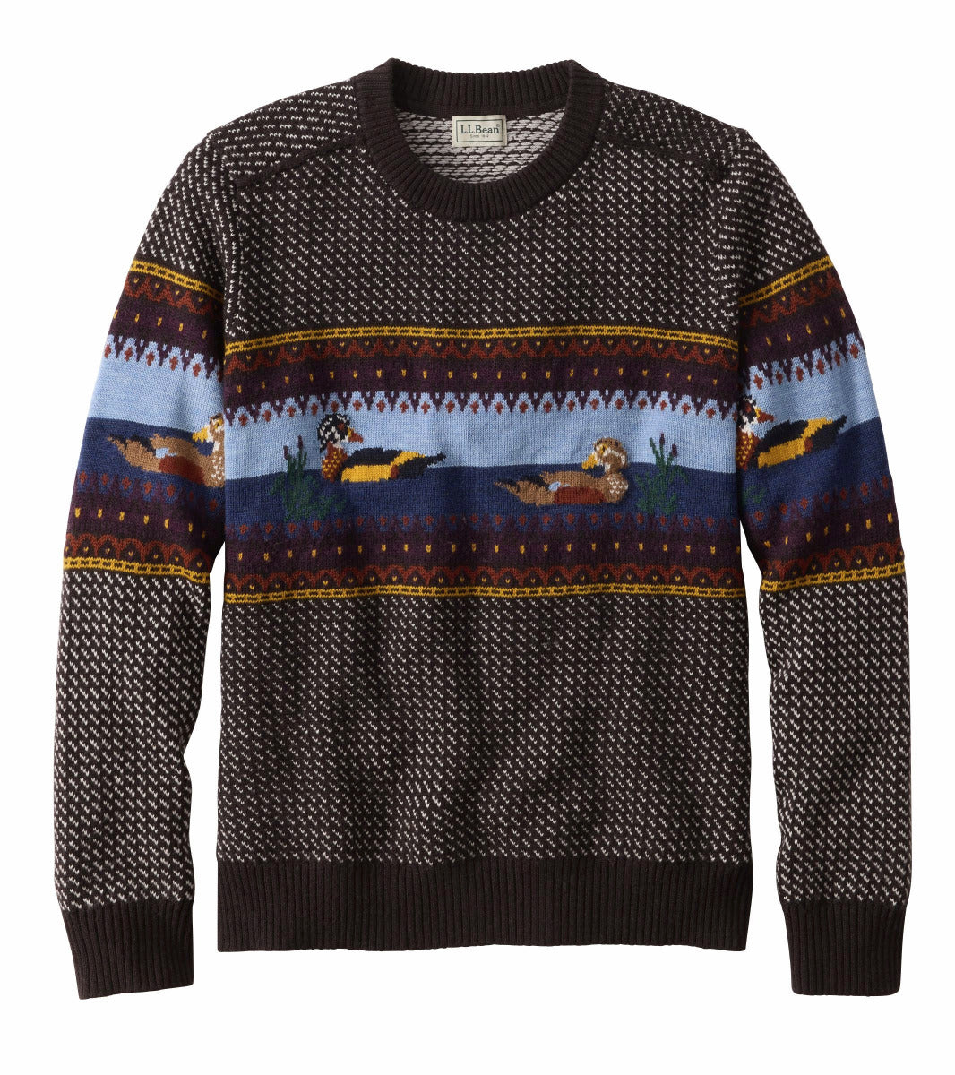 L.L.Bean L.L.Bean 525910 Men's Merino Pattern Sweater - $99.95 at Getzs
