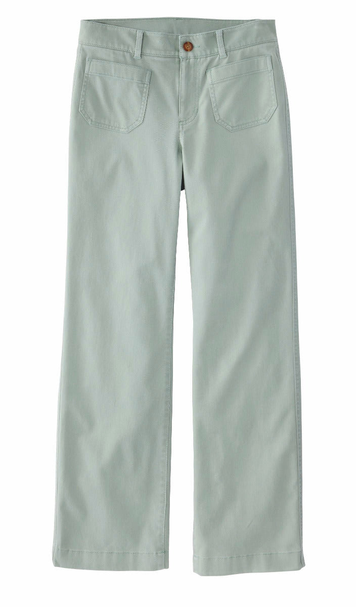 L.L.Bean 527355 Women's Mid Rise Wide Leg Patch Pocket Pant