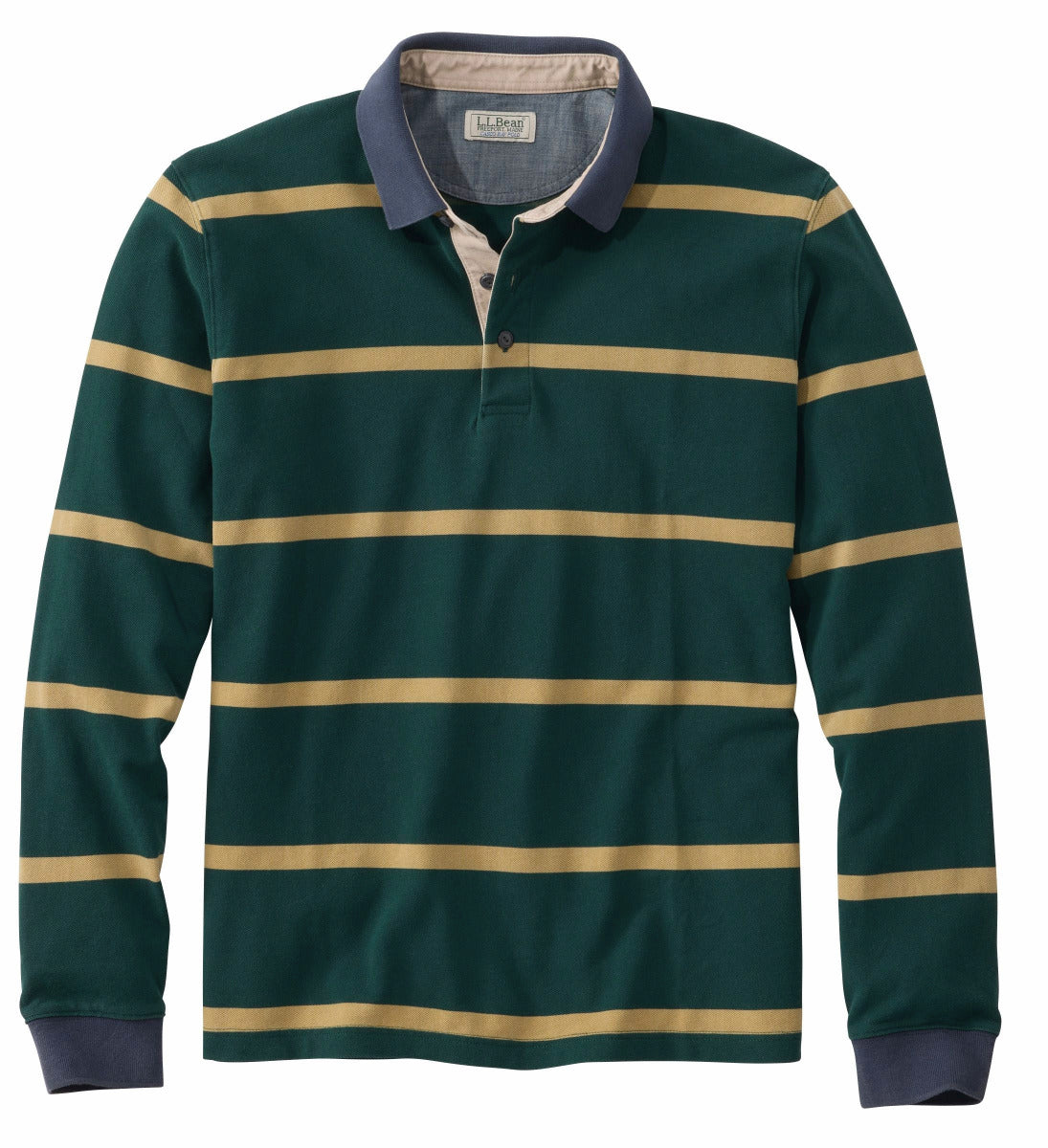 L.L.Bean 528014 Men's Casco Bay Stripe Polo