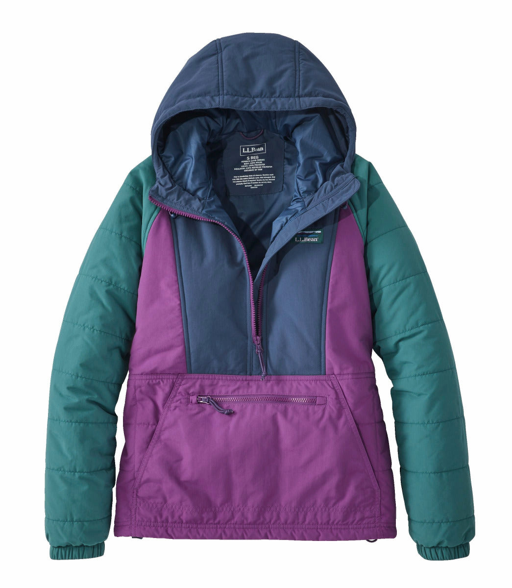 L.L.Bean 528565 Women's Mountain Classic Color Block Anorak