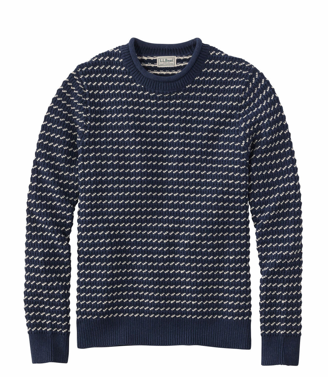 L.L.Bean L.L.Bean 528967 Men's Waffle Birdseye Crew Sweater - $89.95 at Getzs