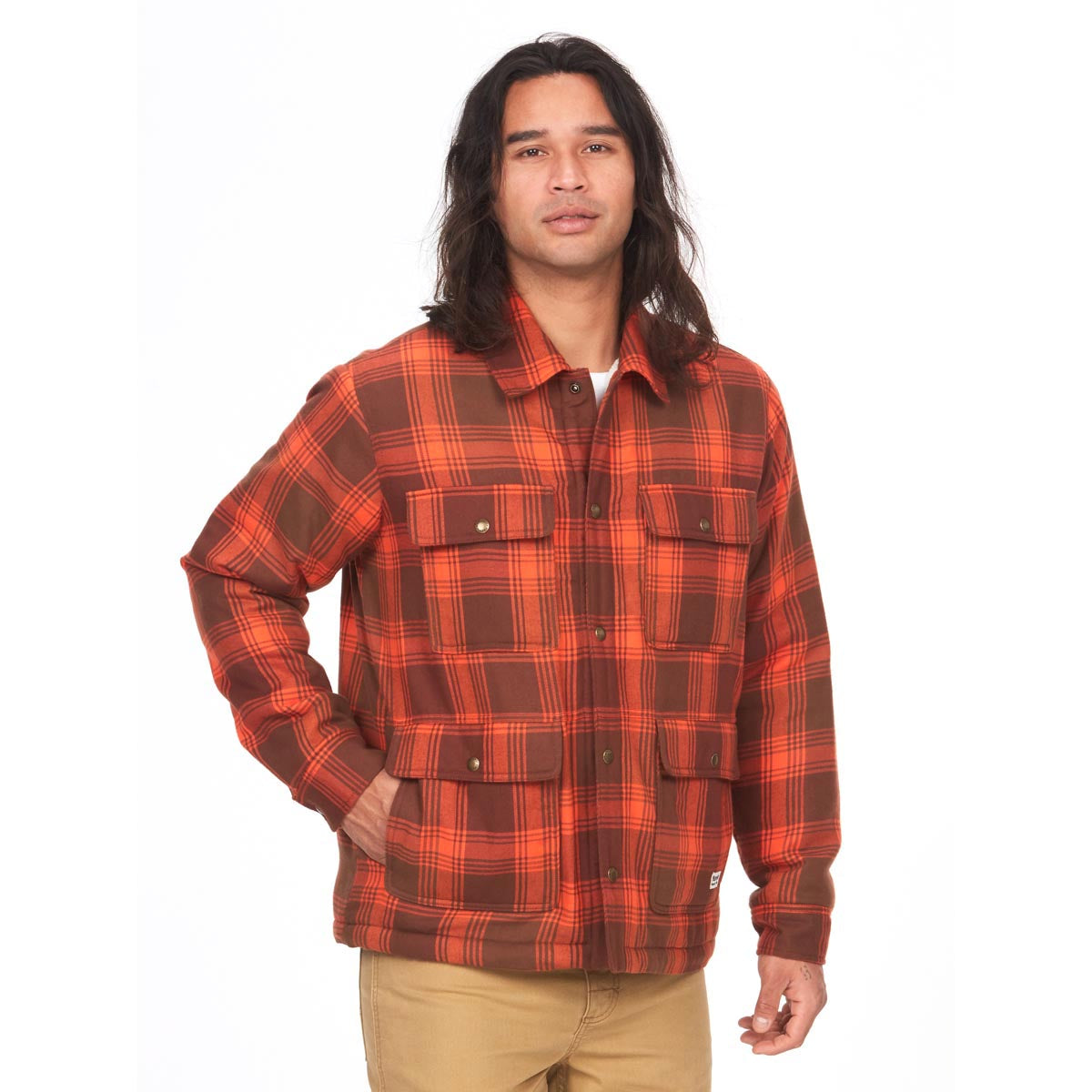 Marmot M14654 Men's Ridgefield Sherpa Flannel Shirt Jacket