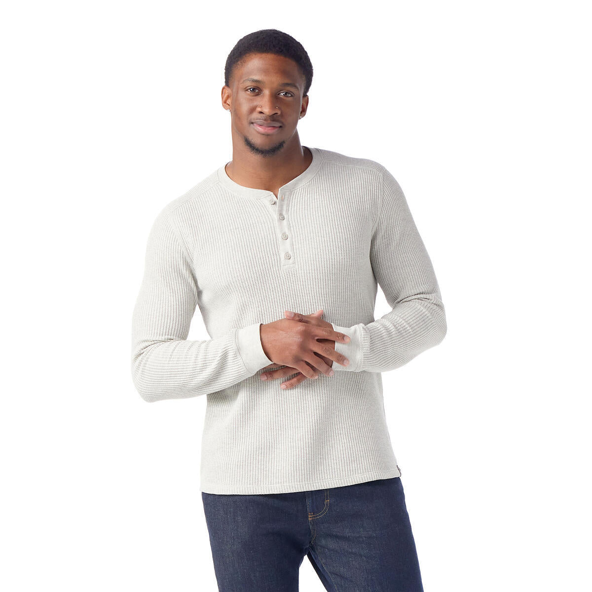 Smartwool SW002594 Men's Waffle Long Sleeve Henley