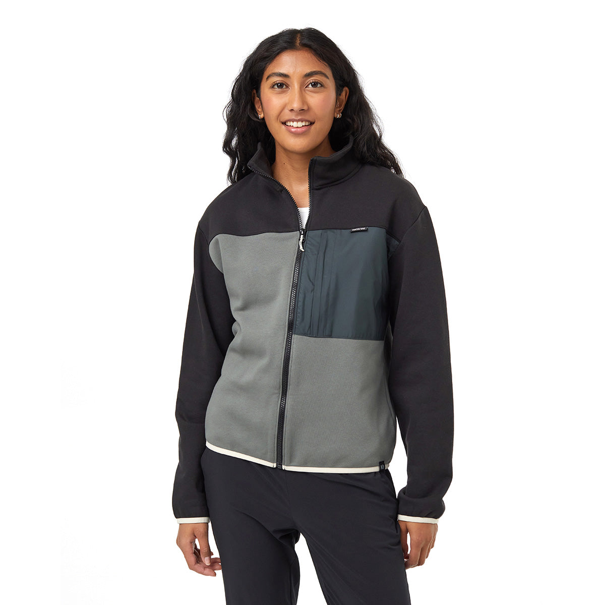 Tentree TCW6077 Women's SeaFleece Contrast Full Zip