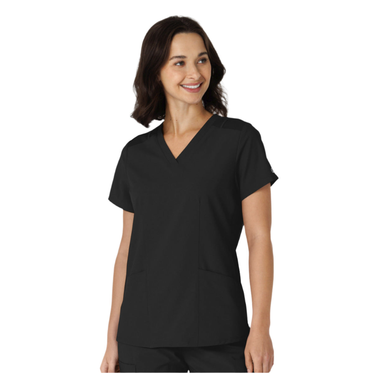 Wink Scrubs Wink Scrubs 6145 W123 Women's Flex-n-Reach Side Panel V-Neck Scrub Top - $28.00 at Getzs