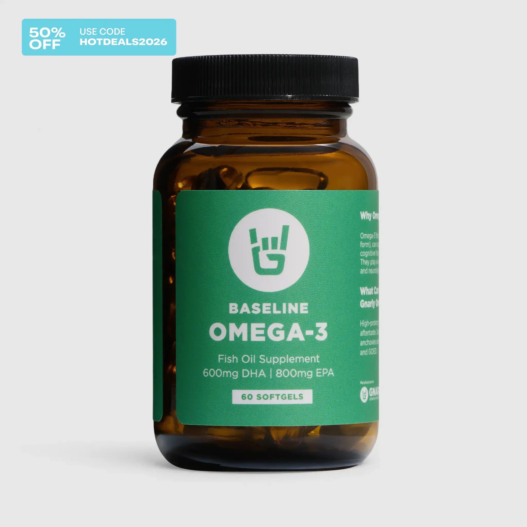 Gnarly Nutrition Baseline Omega-3 - $18.95 at Gnarly Nutrition