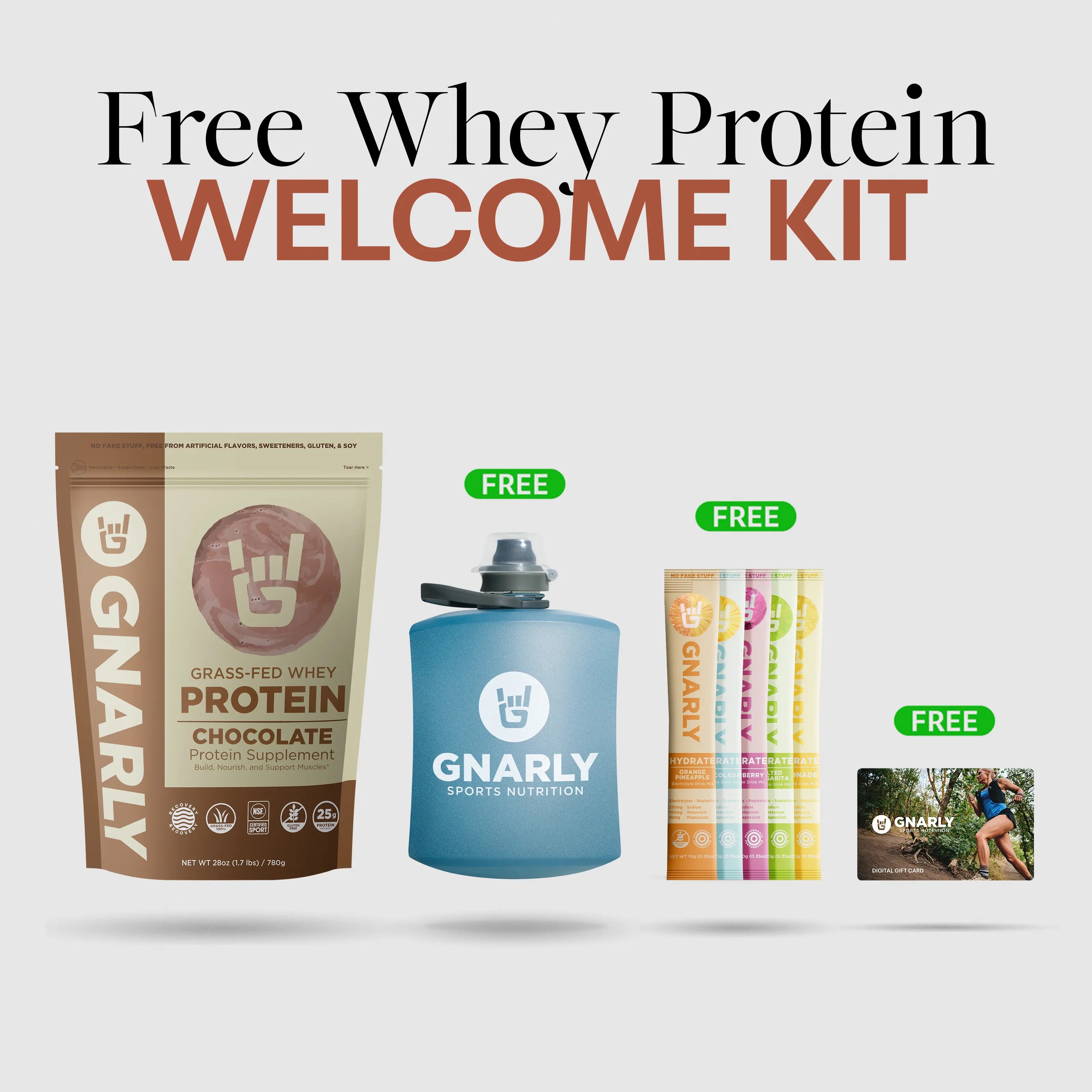 Gnarly Nutrition Whey Protein Welcome Kit - $112.95 at Gnarly Nutrition