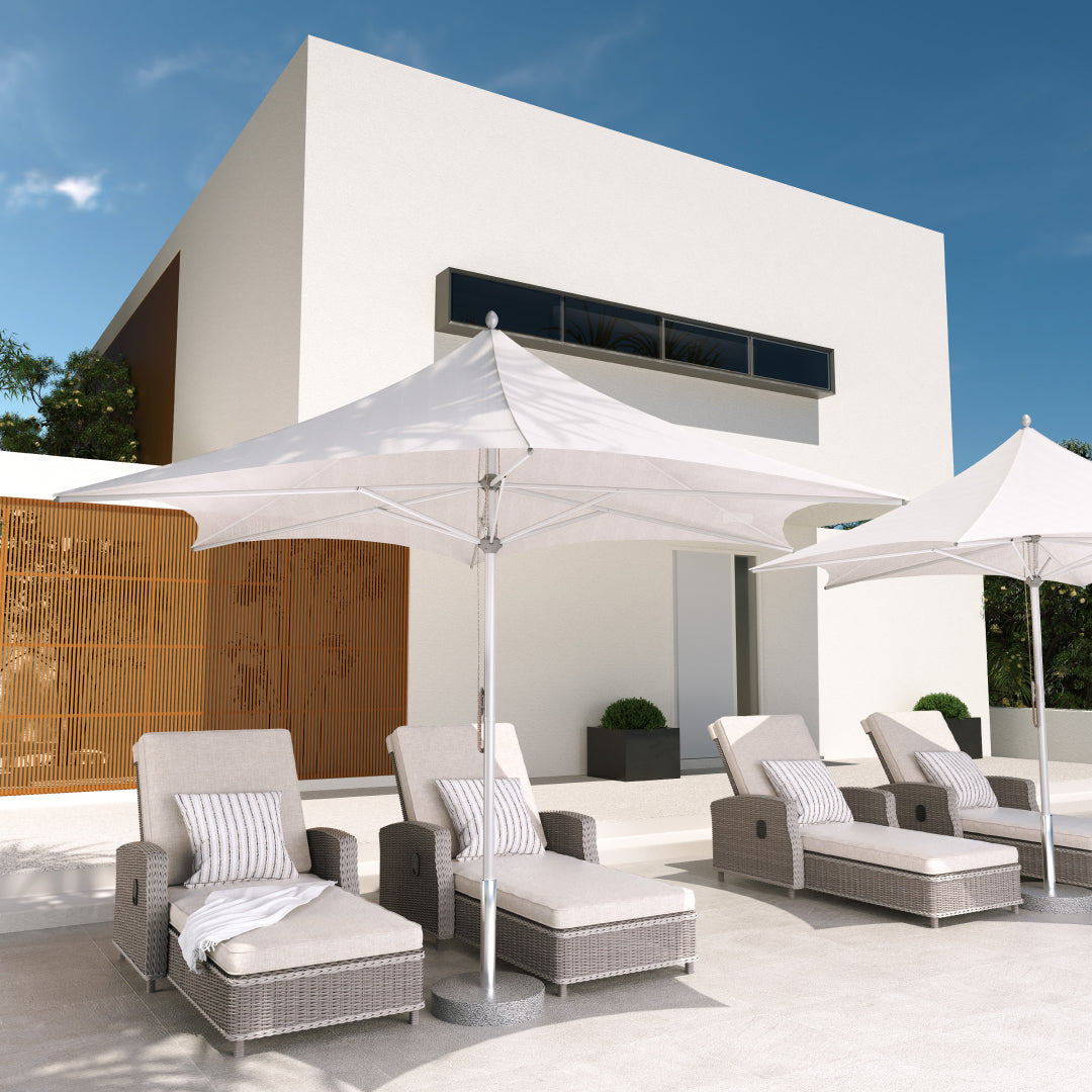 Grand Patio 11 FT Sunshade Umbrella with Pulley Lift for Poolside Backyard Beach - $119.99 at Grand Patio