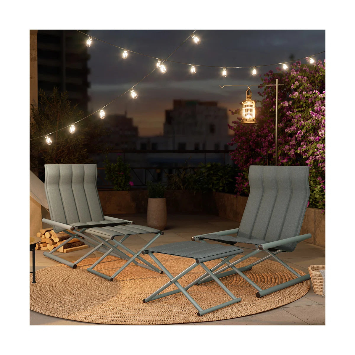 Grand Patio All-Steel Camping Sofa with Ottoman - $99.99 at Grand Patio