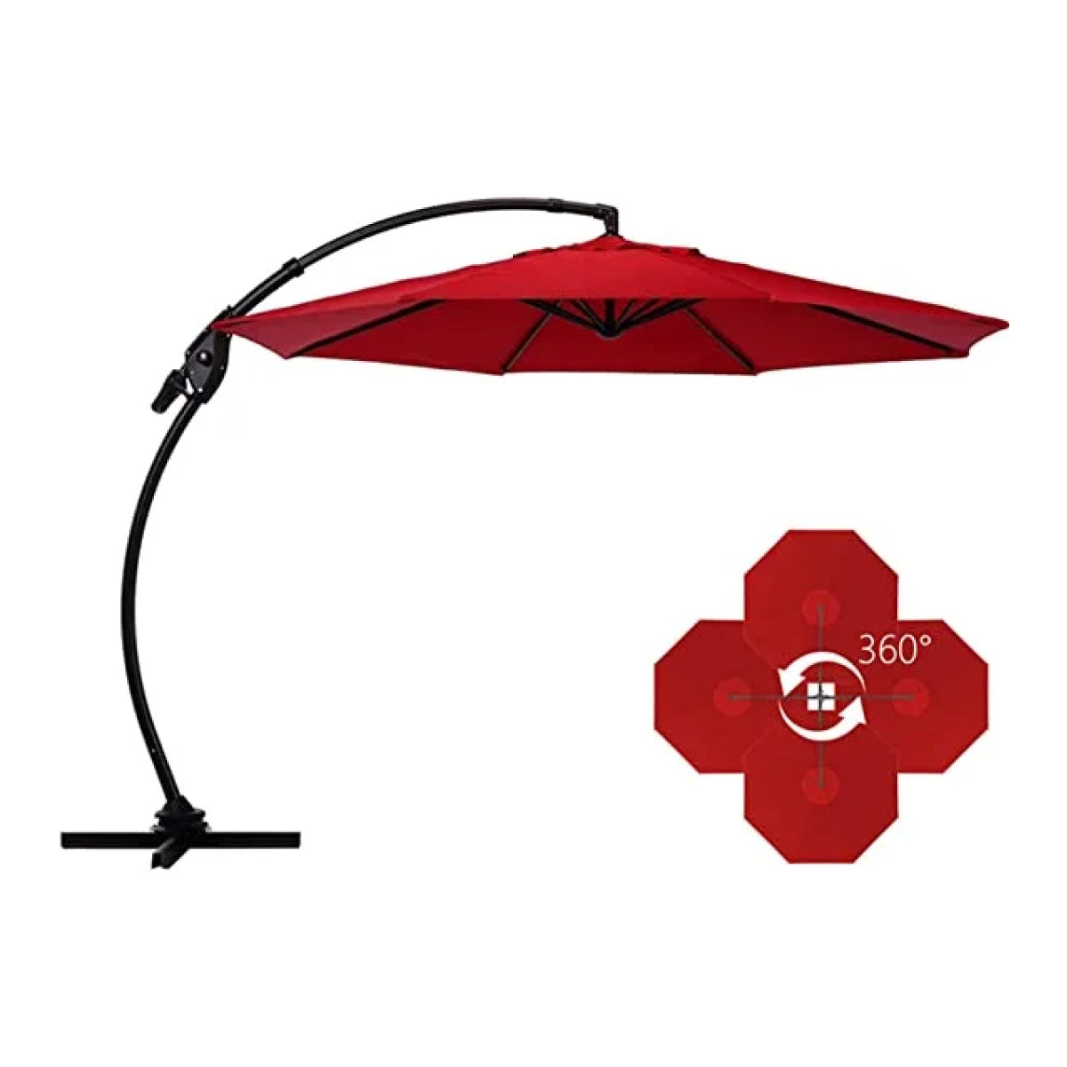 Grand Patio Napoli 11 FT Cantilever Offset Umbrella with 360° Rotation - $199.99 at Grand Patio