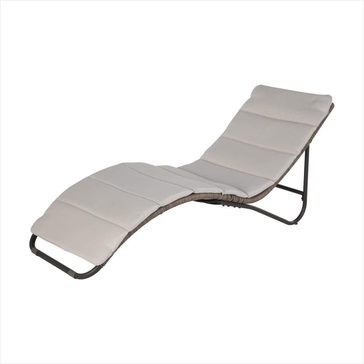 Grand Patio Outdoor Chaise Lounge Sunbathing Chair Lounger with All-Weather Wicker Cushion for Poolside - $219.99 at Grand Patio