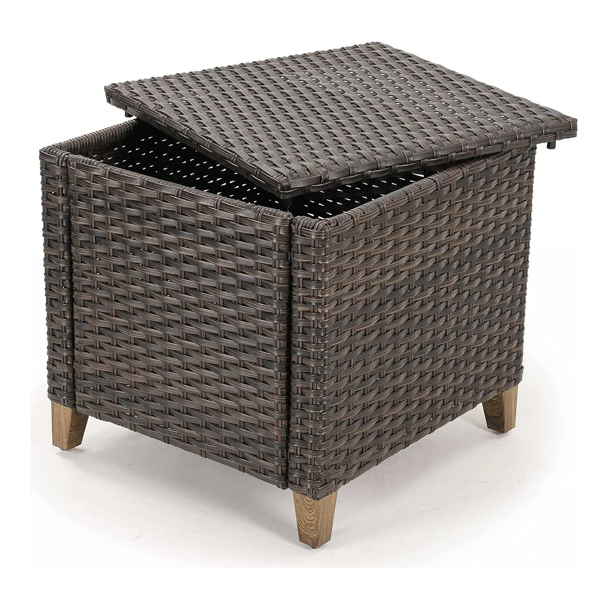 Grand Patio Outdoor Wicker Side Table with Storage - $129.99 at Grand Patio