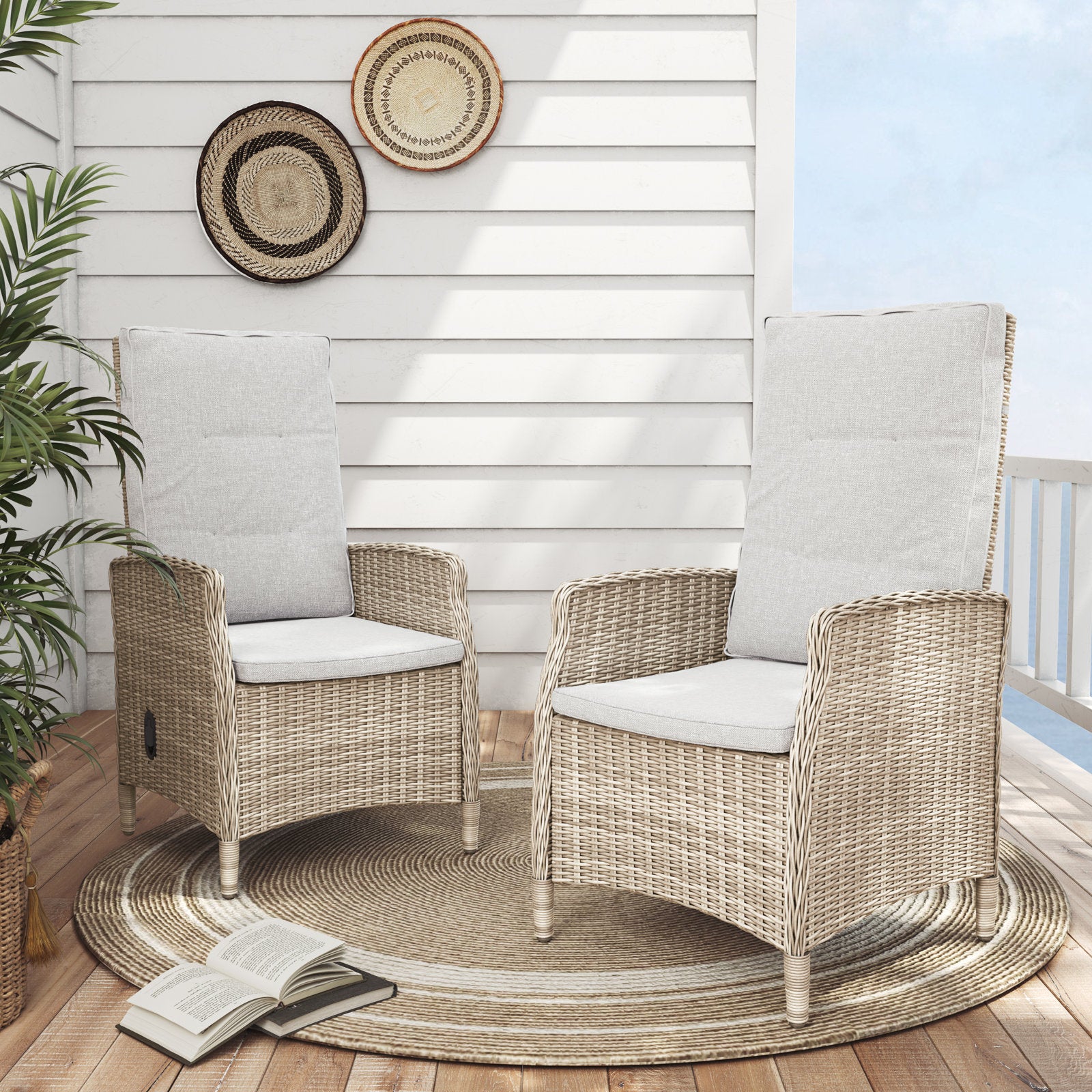 Grand Patio Ryott Outdoor Recliner Chair with Sunbrella Cushion (Set of 2) - $399.99 at Grand Patio