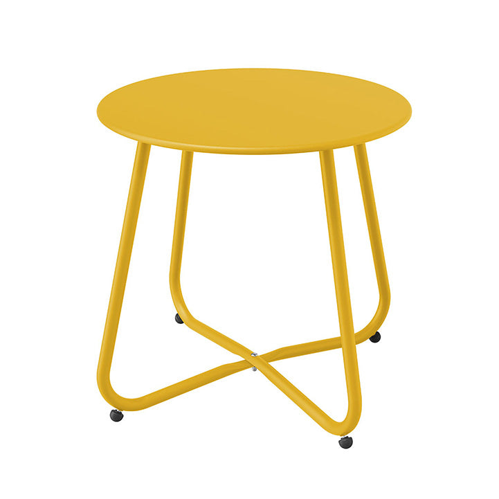 Grand Patio Steel Patio Side Table, Weather Resistant Outdoor Round End Table - $49.99 at Grand Patio