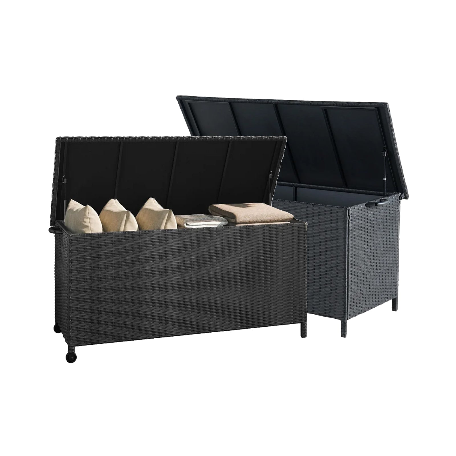 Grand Patio Outdoor Wicker 108 Gallons Large Storage Box with Lid for Cushions Set - $299.99 at Grand Patio
