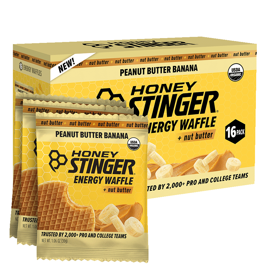 Peanut Butter Banana Energy Waffle Box of 16