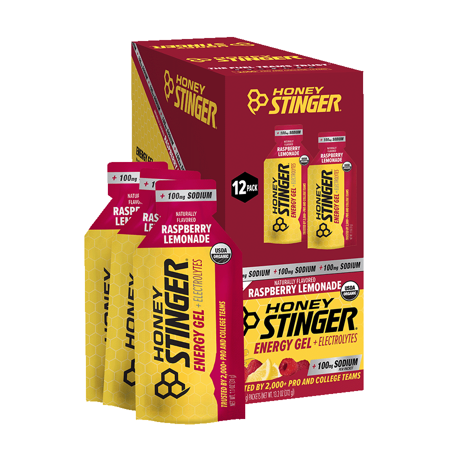 Raspberry Lemonade Electrolyte Energy Gel Box of 12