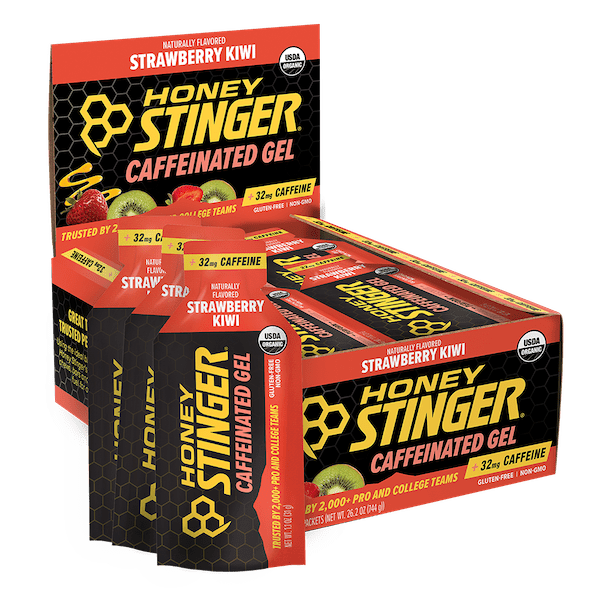 Strawberry Kiwi Caffeinated Energy Gel Box of 24