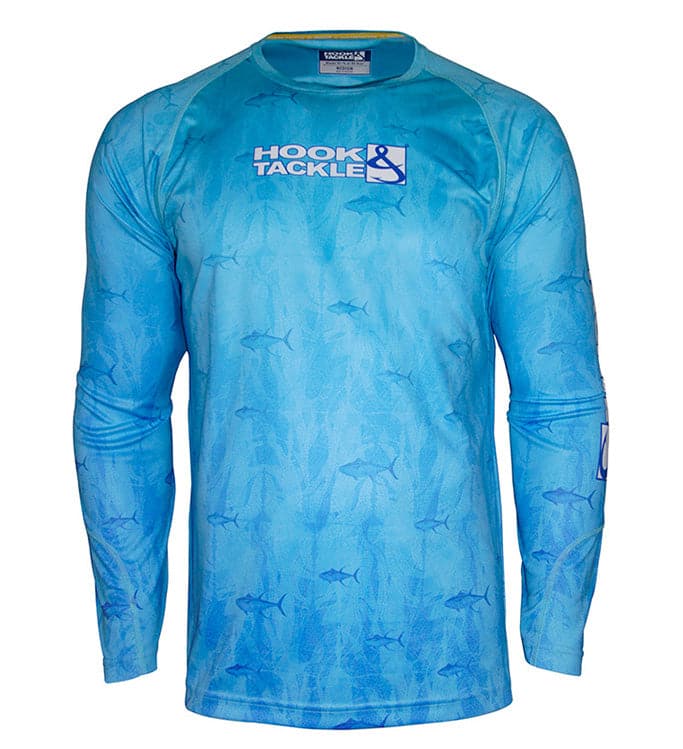 Hook & Tackle Men's Tuna Texture L/S UV Fishing Shirt - $45.00 at Hook & Tackle 