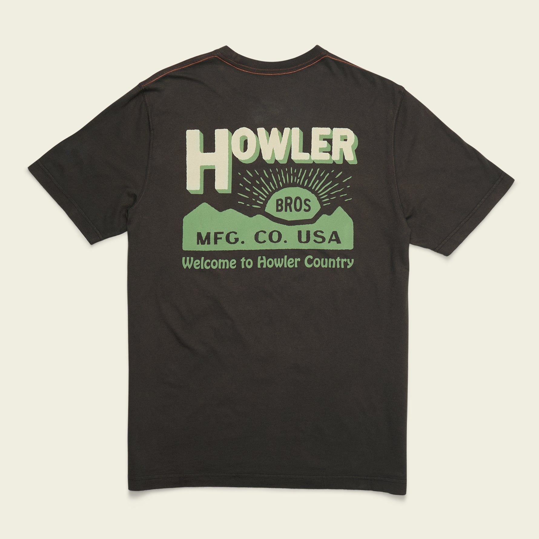 Howler Brothers HB Mfg. Co. Cotton Pocket T-Shirt - Antique Black - $40.00 at Howler Brothers