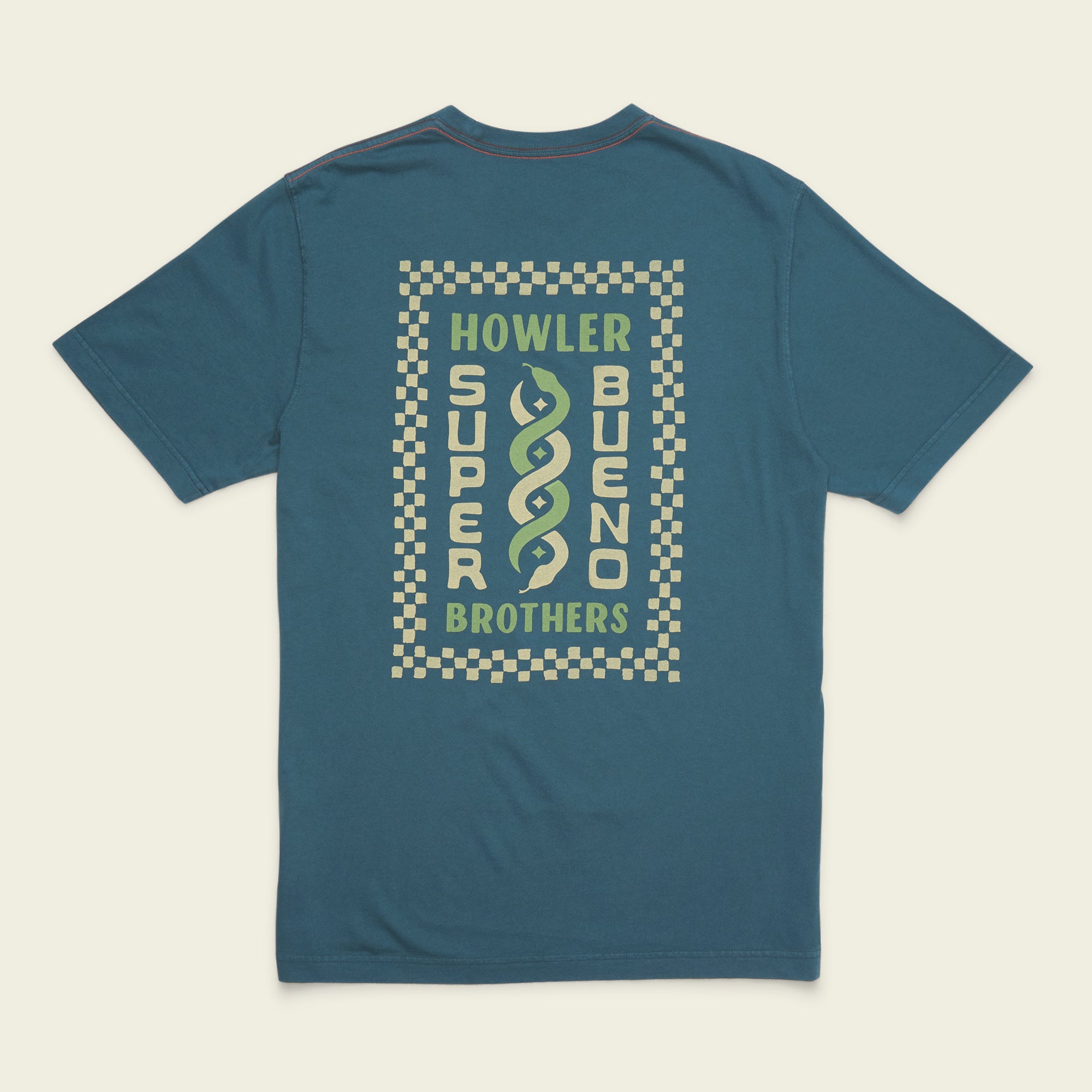 Howler Brothers Super Bueno Serpientes Cotton T-Shirt - Storm - $40.00 at Howler Brothers