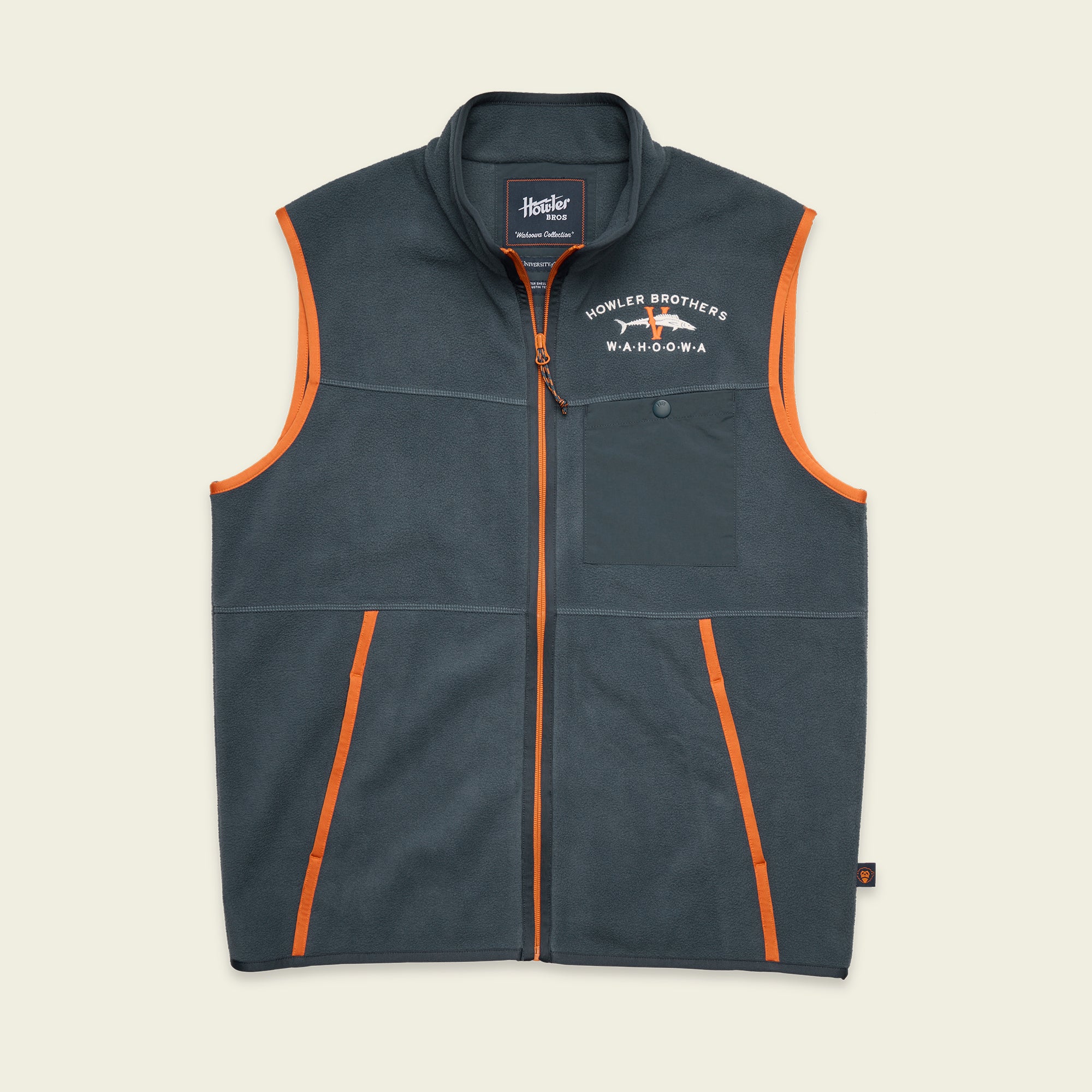 Howler Brothers UVA Free Range Fleece Vest - Cavalier Blue - $89.00 at Howler Brothers