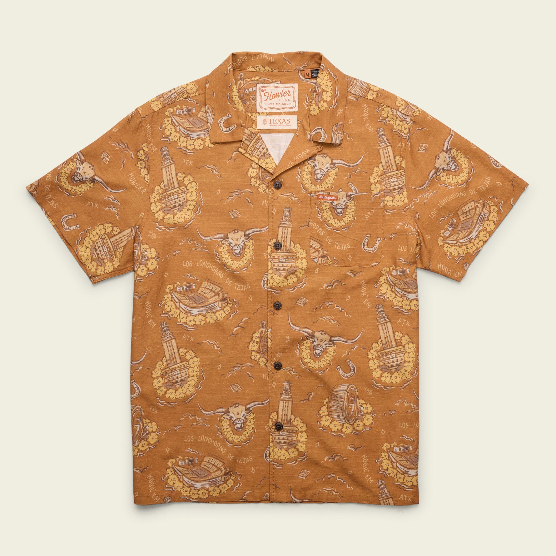 Howler Brothers Texas Longhorns Monoloha Shirt - Forty Acres : Burnt Orange - $115.00 at Howler Brothers