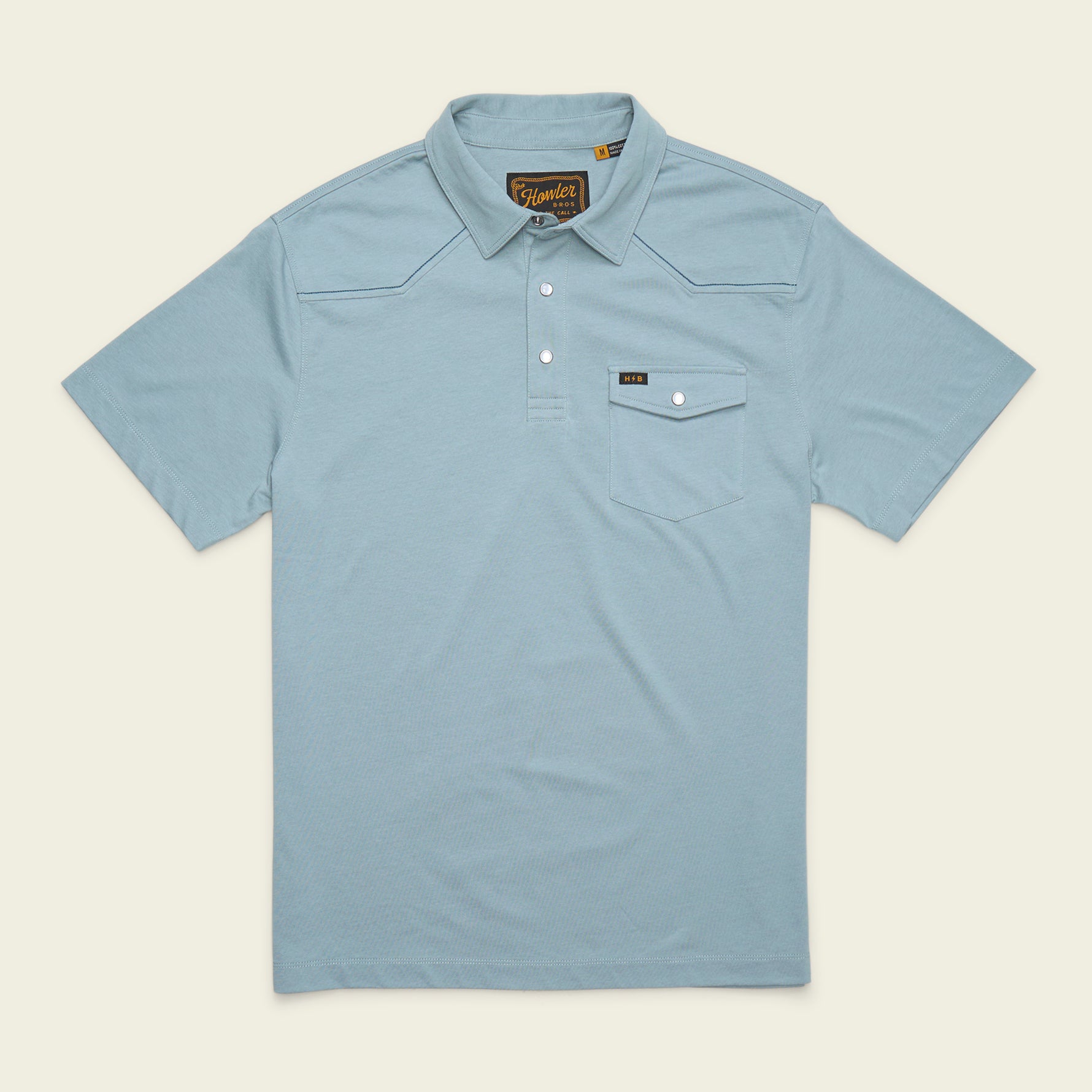 Howler Brothers Ranchero Polo - Iron Blue - $75.00 at Howler Brothers