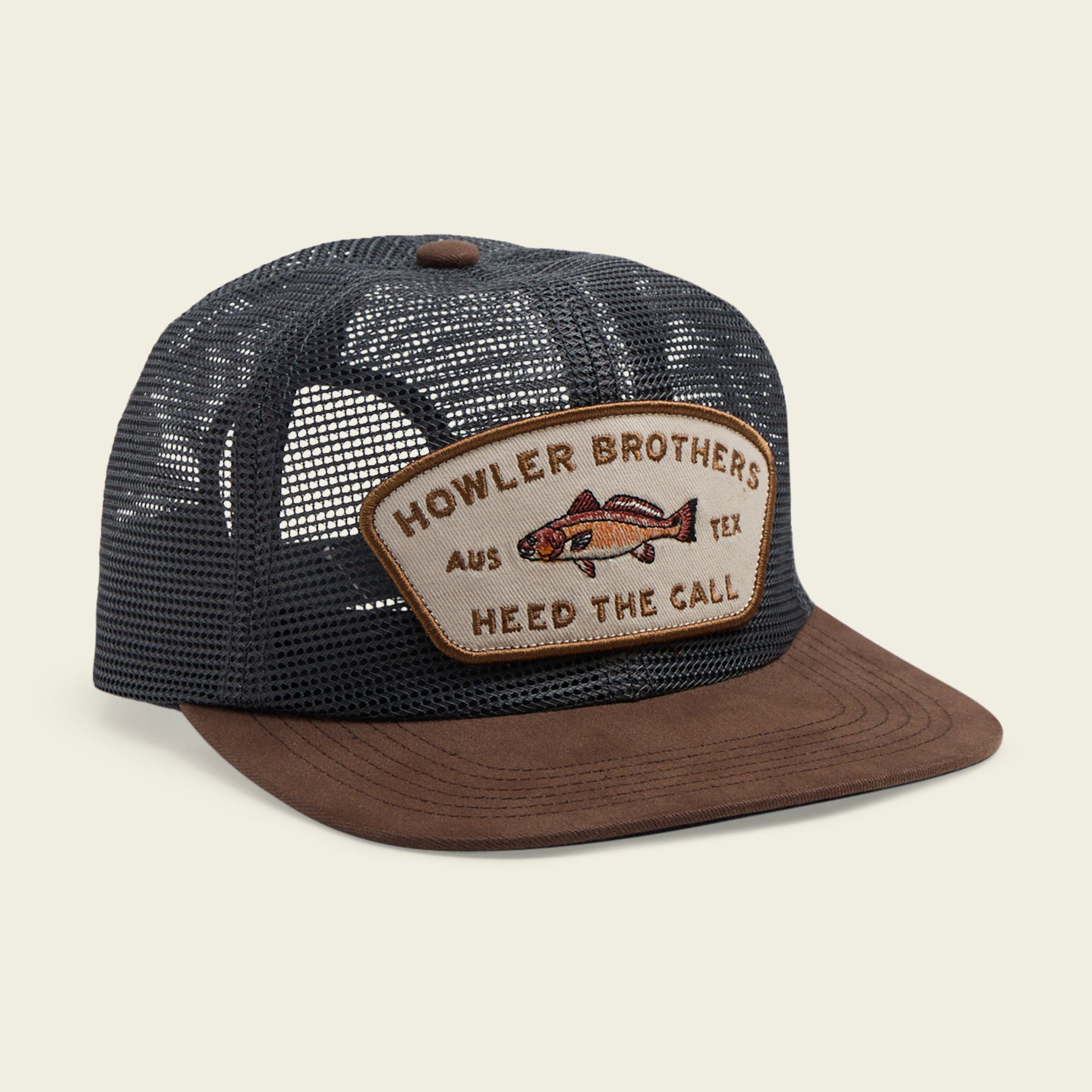 Redfish Feedstore Snapback - Brown / Grey