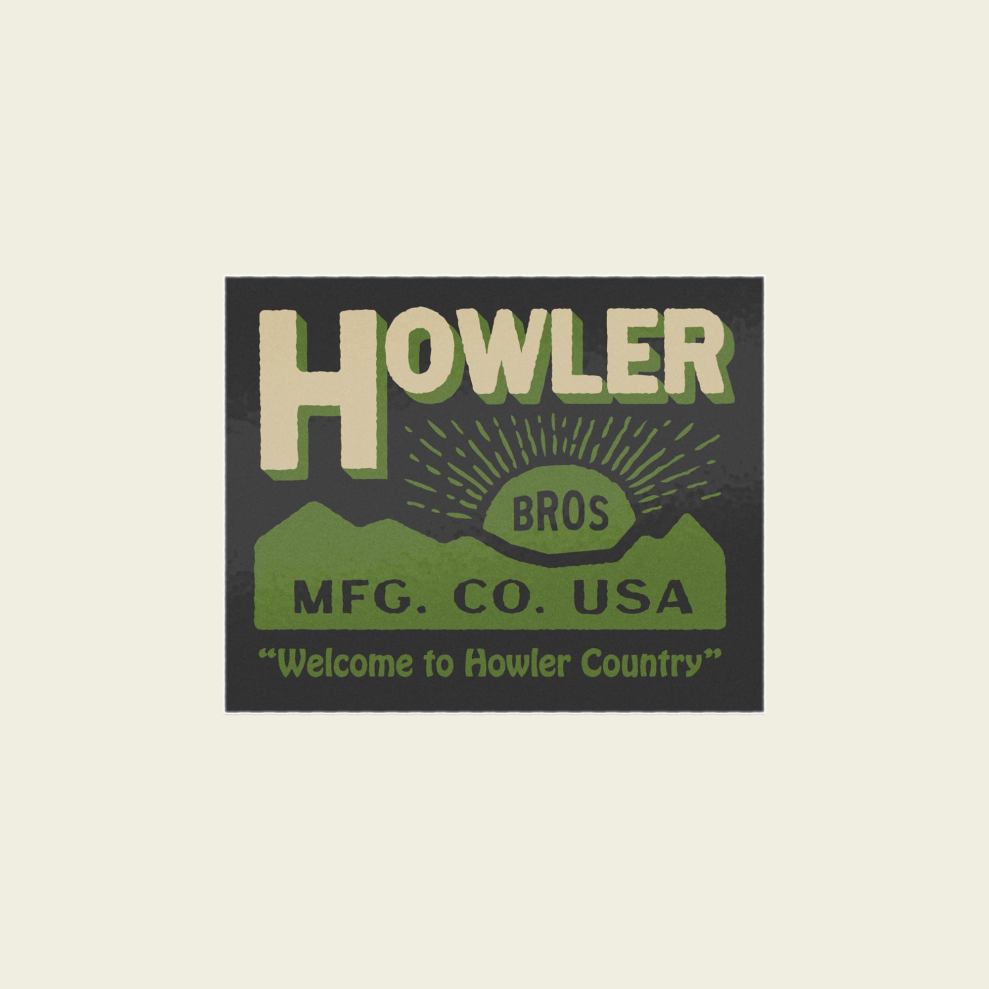Howler Brothers HB Mfg. Co. Sticker - $5.00 at Howler Brothers